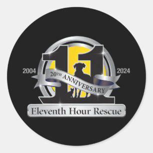 20th Anniversary Logo T-shirt.png  Classic Round Sticker