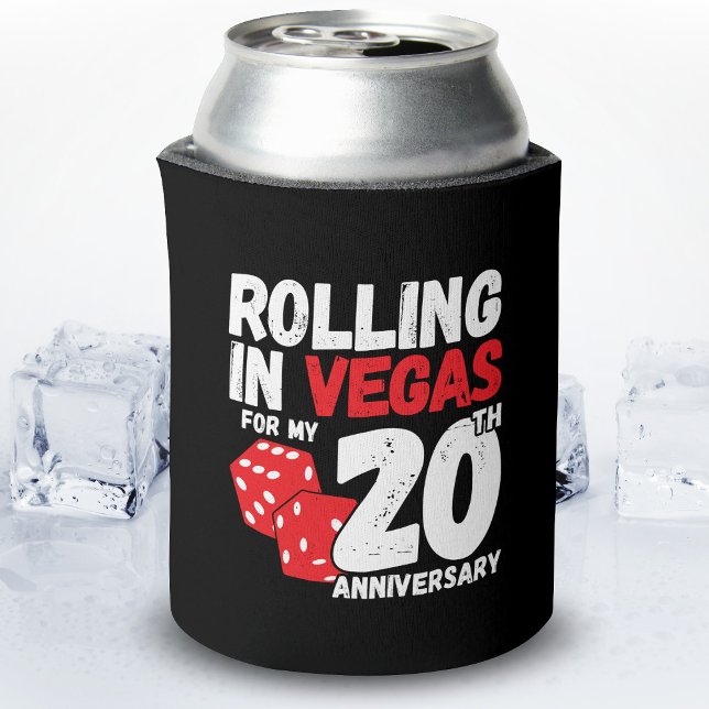 20th Anniversary Married 20 Years Las Vegas Trip Can Cooler (Creator Uploaded)