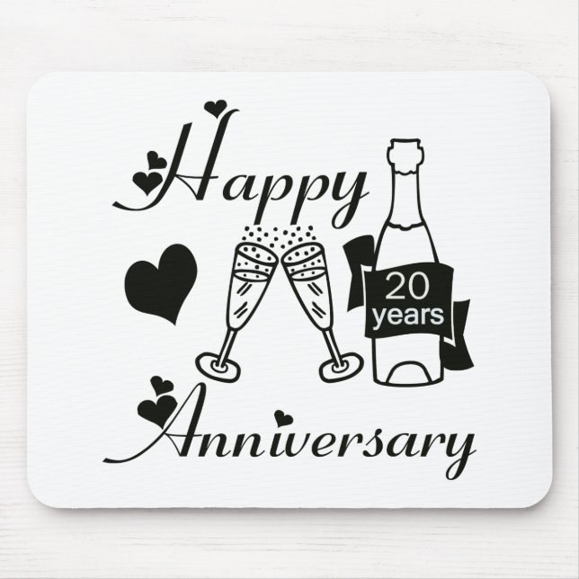 20th. Anniversary Mouse Mat (Front)