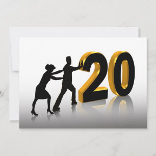 20th anniversary party invitation