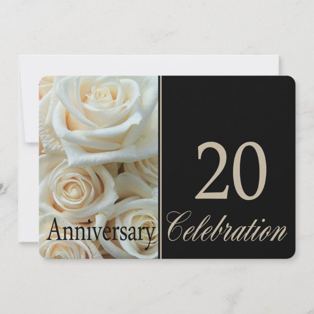 20th anniversary rose invitation (Front)