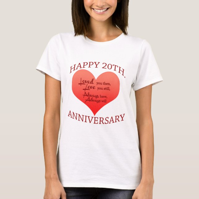 20th. Anniversary T-Shirt (Front)
