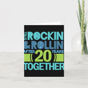 20th Anniversary T-shirt 20 Years Together Couples Card