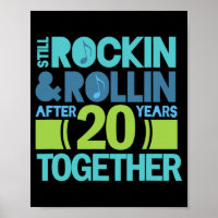 20th Anniversary T-shirt 20 Years Together Couples