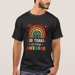 20th Birthday 20 Years Of Being Awesome 20 Yrs Old T-Shirt