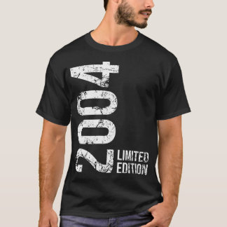 20Th Birthday 20 Years Old Man Woman Vintage 2004 T-Shirt
