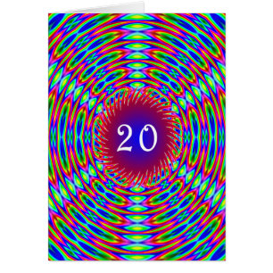 20th Birthday Abstract Trippy Swirls