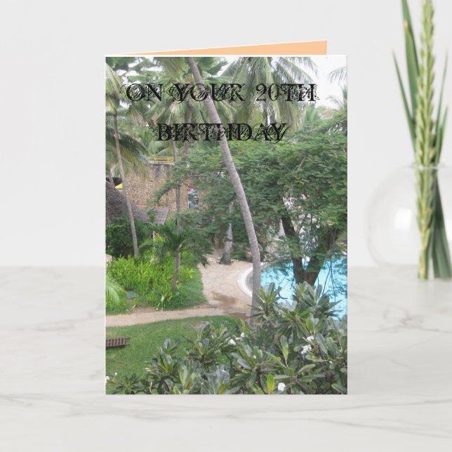 20th Birthday Card (Front)