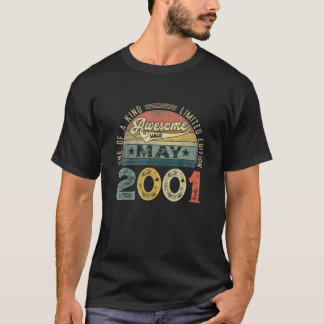 20Th Birthday Decorations May 2001 Men Women 20 Ye T-Shirt