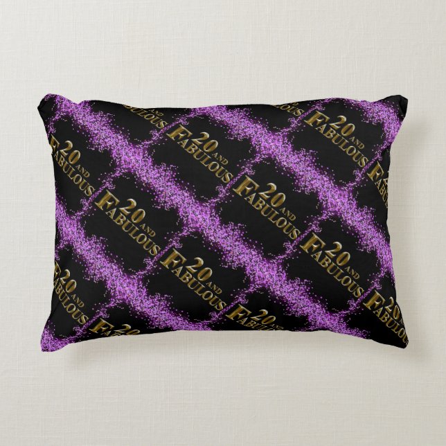 20th Birthday  Decorative Cushion (Front)