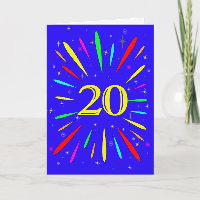 20th Birthday Explosion Card (Front)