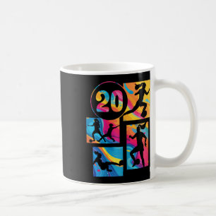 20th Birthday Girl Soccer Player Footll 20 Years O Coffee Mug