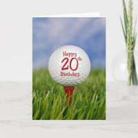 20th Birthday Golf Ball