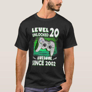 20th Birthday Level 20 Unlocked Awesome Since 200 T-Shirt