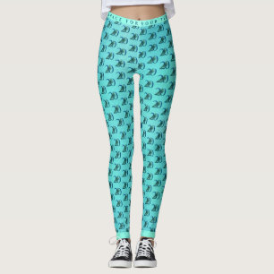 20th Birthday or Anniversary Peacock Feathers Leggings