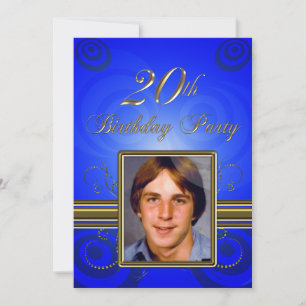 20th Birthday party Invitation