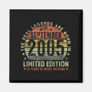 20th Birthday Real Legends September 2005 20 Years Magnet