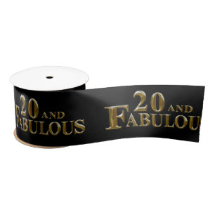 20th Birthday Satin Ribbon