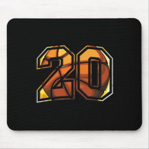 20th Birthday Sketll Player Gift For Athletes Mouse Mat
