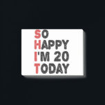 20th Birthday So Happy I'm 20 Today Gift Funny Post-it Notes<br><div class="desc">sohappyim20, imhappysadtoday, birthday, giftidea, fathersday, funny, yearsold, dad, awsomegift, humour</div>