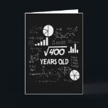 20th Birthday Square Root Math 20 Years Old Bday Card<br><div class="desc">Birthday Design For anyone who's horoscope say difficult & Stubborn But totally worth.Wear it with pride at work,  school gym perfect to pair with shorts,  leggings or jeans for a casual yet trendy Look</div>