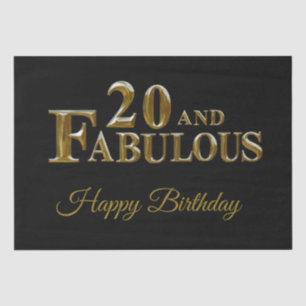 20th Birthday  Tissue Paper