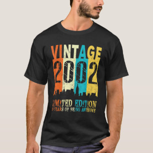 20th Birthday Vintage 2002 20 Years Old T-Shirt