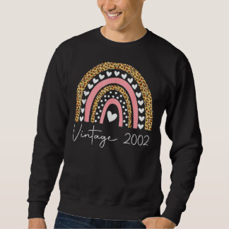 20th Birthday Vintage 2002 Rainbow Birthday Sweatshirt