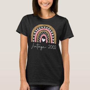 20th Birthday Vintage 2002 Rainbow Birthday T-Shirt