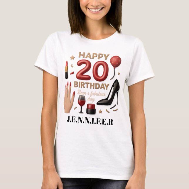 20th birthday Women's Basic T-Shirt (Front)