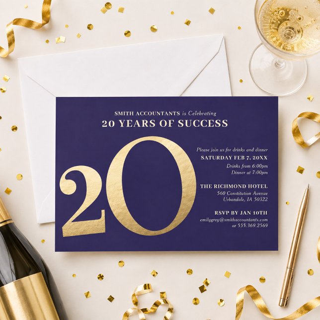 20th Business Anniversary Invitation (Creator Uploaded)