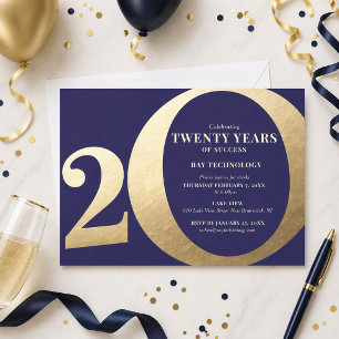 20th Business Anniversary Invitation