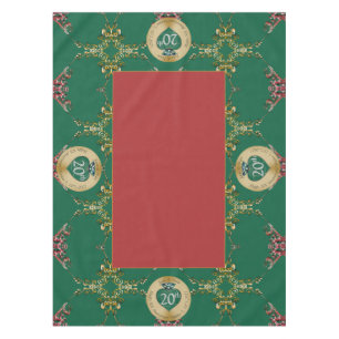 20th Emerald/Any Wedding Anniversary Tablecloth