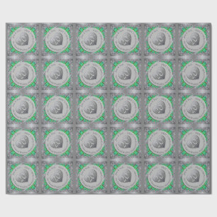 20th Emerald Platinum Wedding Anniversary Wrapping Paper