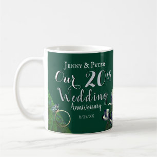 20th Emerald Porcelain Wedding Anniversary Coffee Coffee Mug
