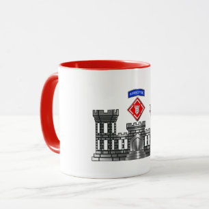 20th Engineer Brigade-Airborne Chrome Castle Mug