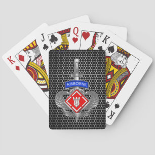 20th Engineer Brigade-Airborne Dagger Playing Cards
