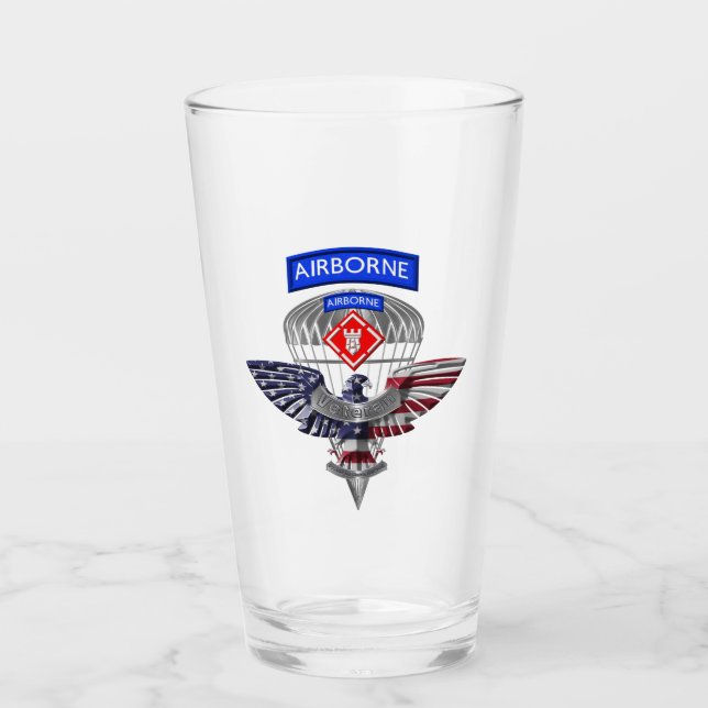 20th Engineer Brigade-Airborne Eagle Glass (Front)