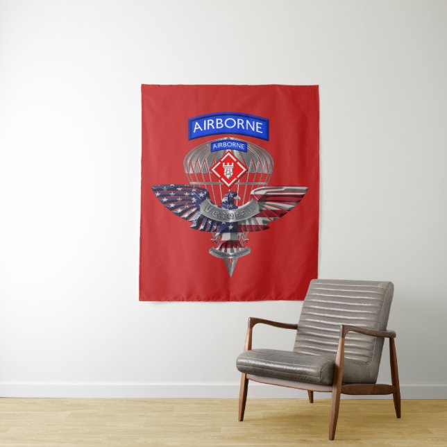 20th Engineer Brigade-Airborne Veteran Tapestry (In Situ)