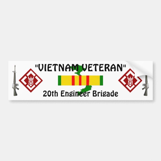 20th Engineer Brigade bumper sticker (Front)