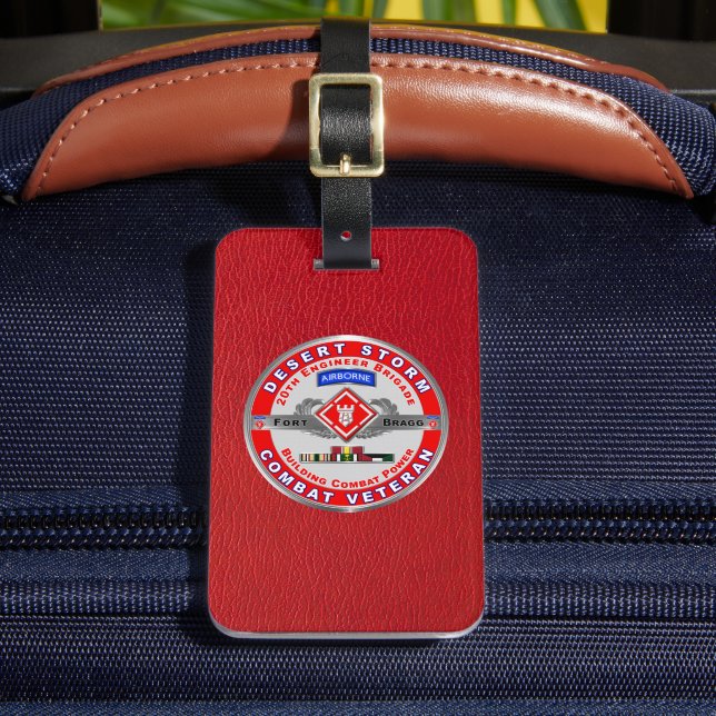 20th Engineer Brigade Desert Storm  Luggage Tag (Front Insitu 2)