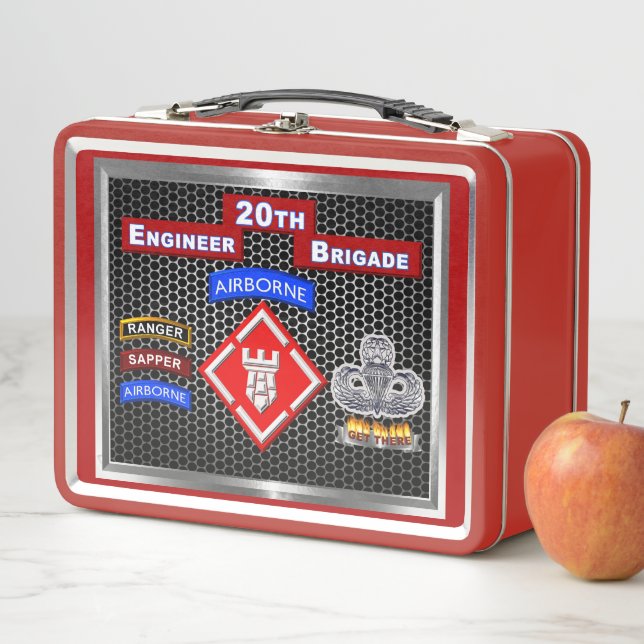 20th Engineer Brigade Metal Lunch Box (In Situ)