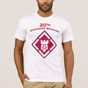 20th Engineer Brigade shoulder patch T-shirt