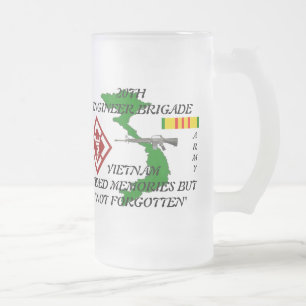 20th Engineers Vietnam Frosted Mug