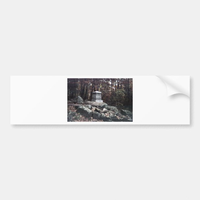 20th Maine Memorial on Little Round Top Gettysburg Bumper Sticker (Front)