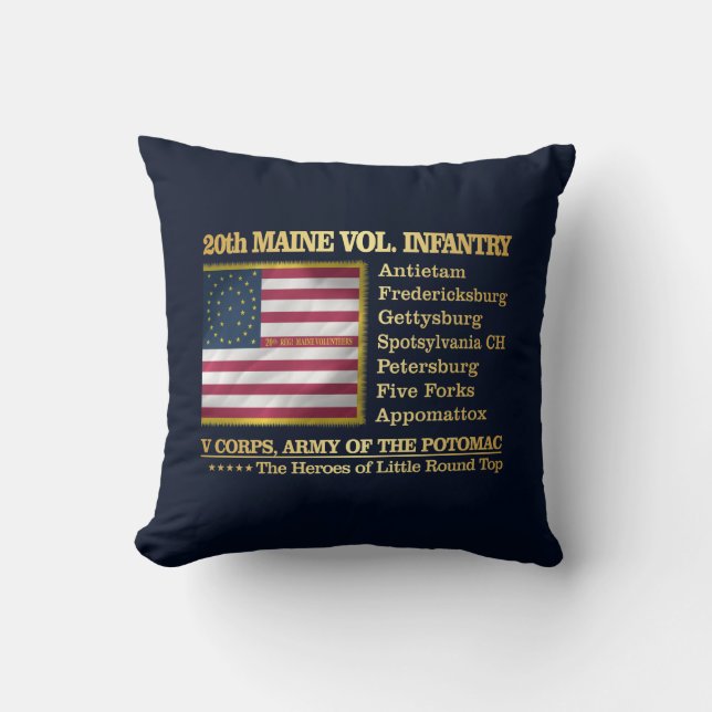 20th Maine Volunteer Infantry (BH) Cushion (Front)