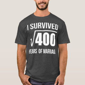 20th Marriage Anniversary Wedding Gift 20 years We T-Shirt