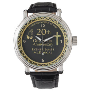 20TH Ordination Anniversary Priest PERSONALIZED  Watch