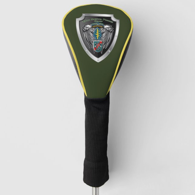 20th Special Forces Group (Airborne) Shield Golf Head Cover (Front)