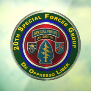 20th Special Forces Group (Airborne) Window Cling